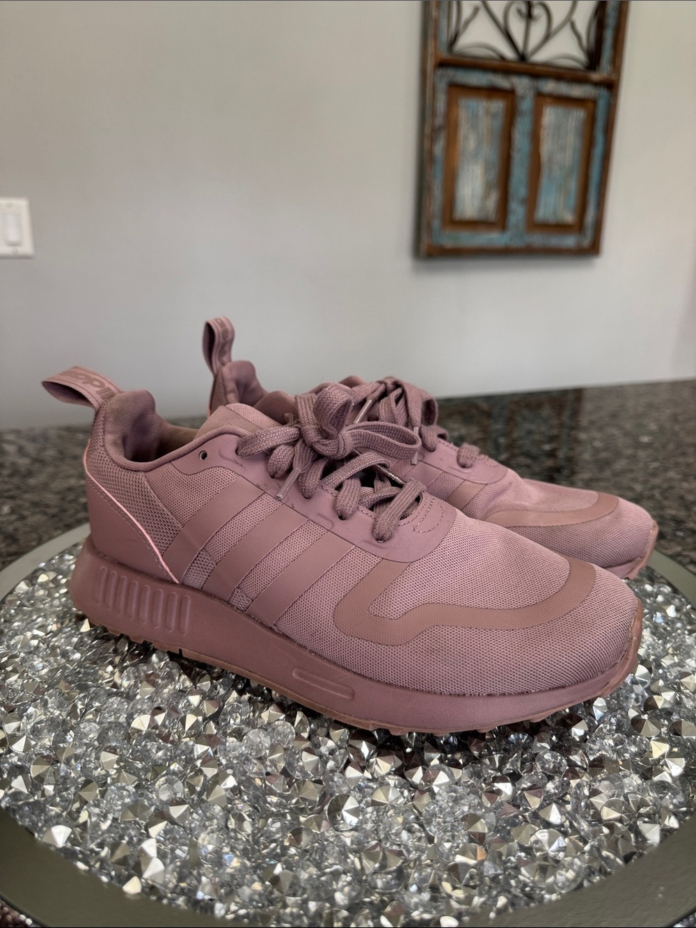 adidas Mauve Pink Runner athletic Sneakers M6 W8